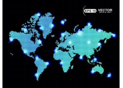 世界地图分布图