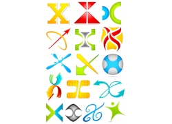 时尚创意字母X设计