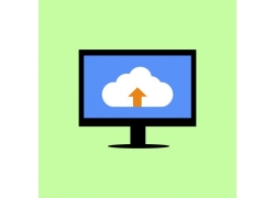 电脑屏幕的云形图标
