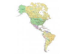 北美南美地图