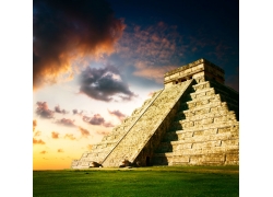 墨西哥金字塔风景