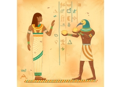 古埃及端水给主人的动物
