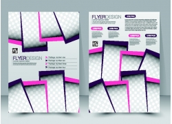 Flyer brochure template vector (9)
