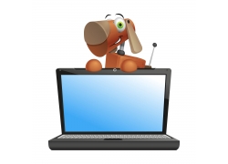 笔记本电脑与机器狗