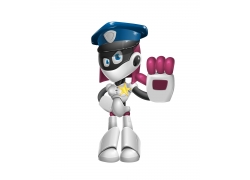 警察女机器人