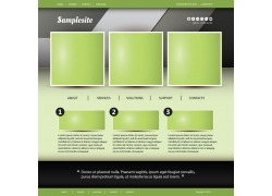 绿色环保网页界面设计