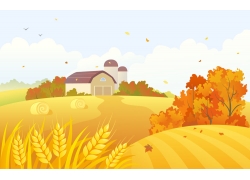 秋天的农场风光