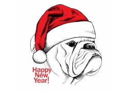 快乐圣诞狗