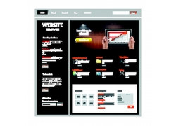 黑色背景网页设计