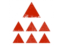 七个红色三角