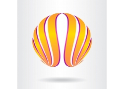 球形丝带logo图形