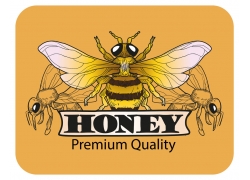 英文字母蜂蜜品质质量标签