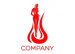性感美女logo设计