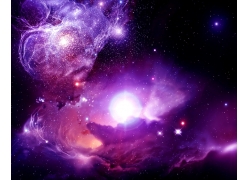 紫色星云星球