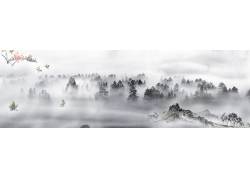 云雾缭绕背景